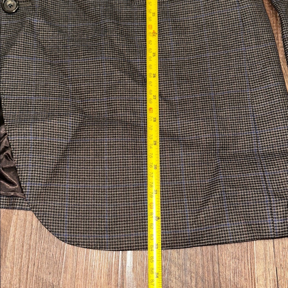 Peter Millar Brown and Blue Pin Stripe Blazer 100% wool 46T Excellent Condition - Picture 5 of 9